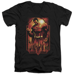 Superman Metropolis Deco - Men's V-Neck T-Shirt Men's V-Neck T-Shirt Superman   