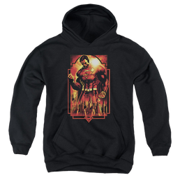 Superman Metropolis Deco - Youth Hoodie Youth Hoodie (Ages 8-12) Superman   
