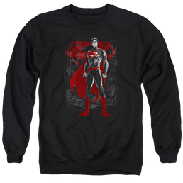Superman Aftermath - Men's Crewneck Sweatshirt Men's Crewneck Sweatshirt Superman   