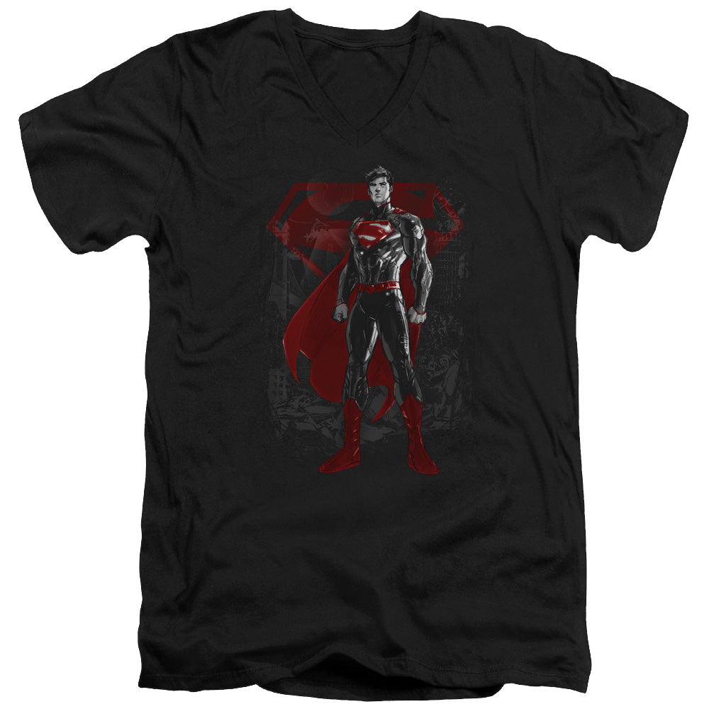 Superman Aftermath - Men's V-Neck T-Shirt Men's V-Neck T-Shirt Superman   