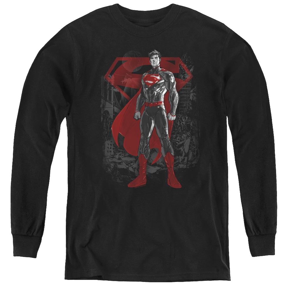 Superman Aftermath - Youth Long Sleeve T-Shirt Youth Long Sleeve T-Shirt Superman   