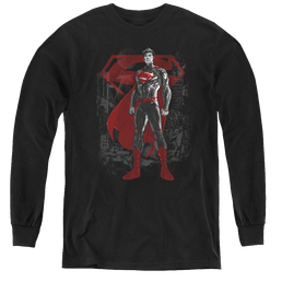 Superman Aftermath - Youth Long Sleeve T-Shirt Youth Long Sleeve T-Shirt Superman   