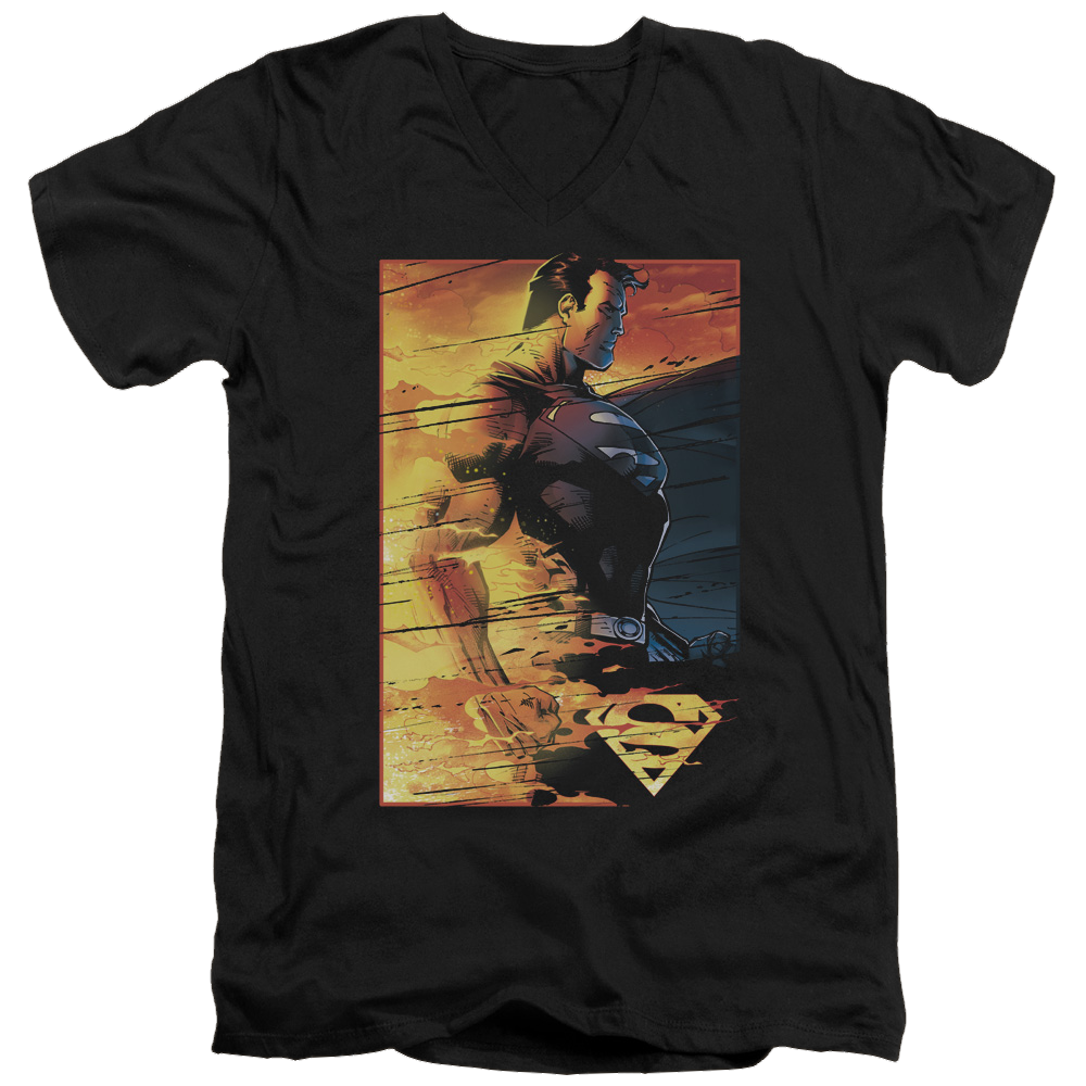 Superman Fireproof - Men's V-Neck T-Shirt Men's V-Neck T-Shirt Superman   