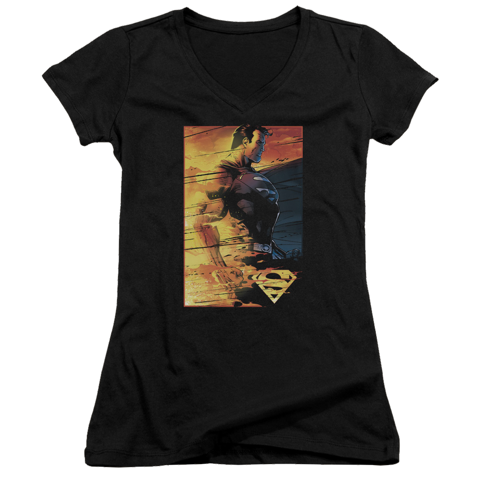 Superman Fireproof - Juniors V-Neck T-Shirt Juniors V-Neck T-Shirt Superman   