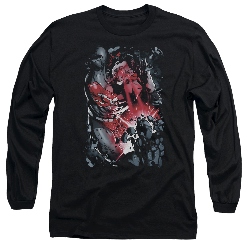 Superman Heat Blast - Men's Long Sleeve T-Shirt Men's Long Sleeve T-Shirt Superman   