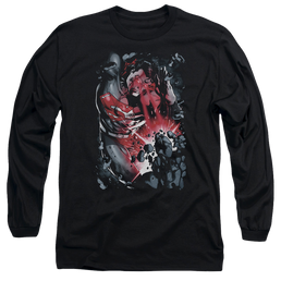 Superman Heat Blast - Men's Long Sleeve T-Shirt Men's Long Sleeve T-Shirt Superman   