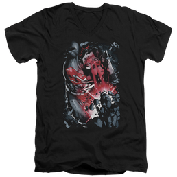 Superman Heat Blast - Men's V-Neck T-Shirt Men's V-Neck T-Shirt Superman   