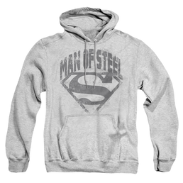 Superman Man Of Steel Shield - Pullover Hoodie Pullover Hoodie Superman   