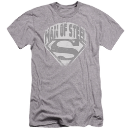 Superman Man Of Steel Shield - Men's Premium Slim Fit T-Shirt Men's Premium Slim Fit T-Shirt Superman   