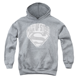 Superman Man Of Steel Shield - Youth Hoodie Youth Hoodie (Ages 8-12) Superman   