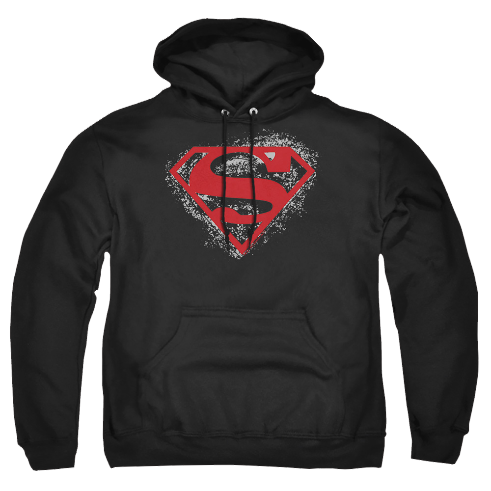 Superman Hardcore Noir Shield - Pullover Hoodie Pullover Hoodie Superman   