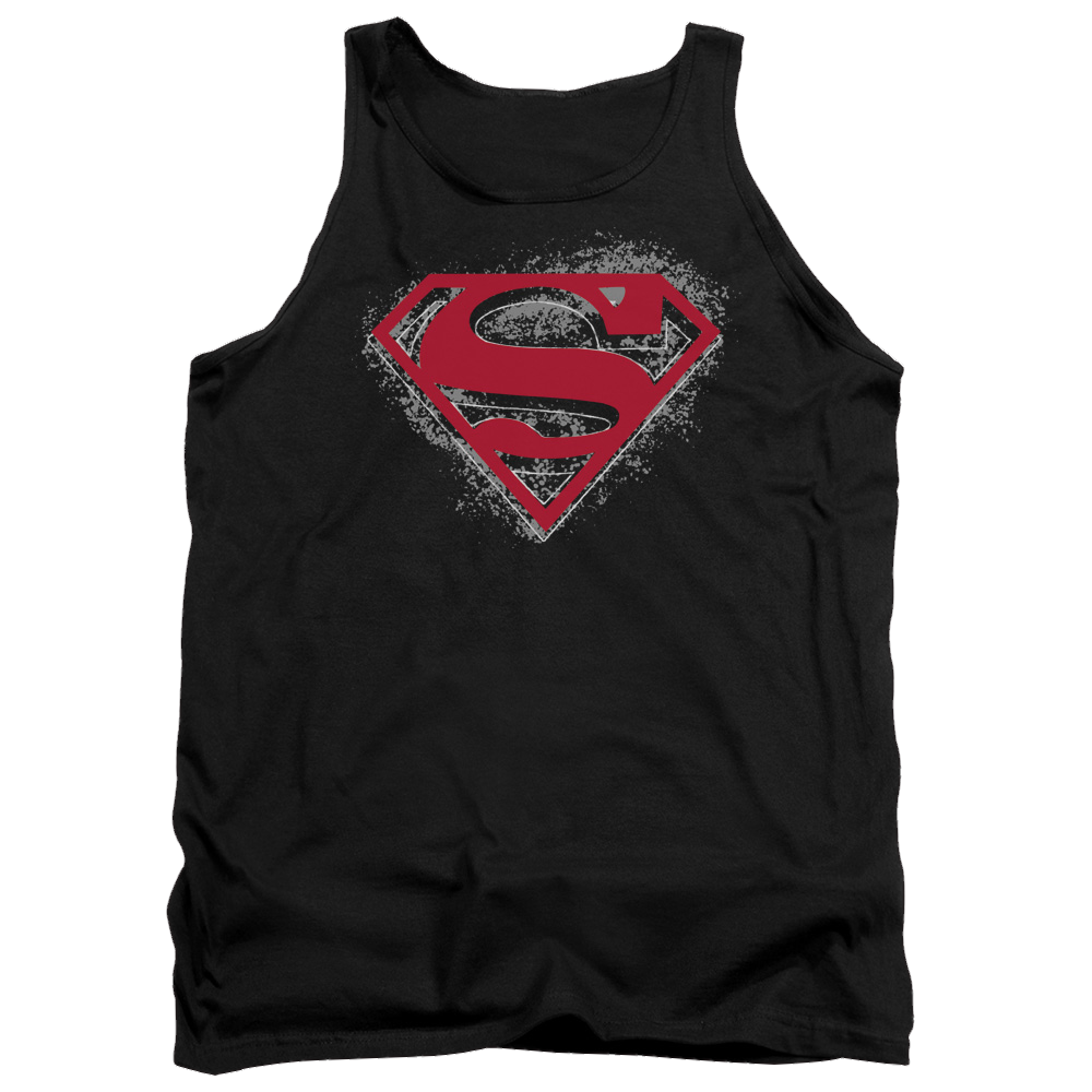 Superman Hardcore Noir Shield - Men's Tank Top Men's Tank Superman   