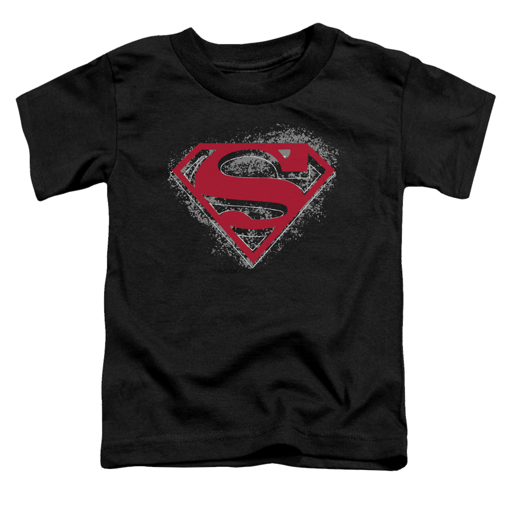Superman Hardcore Noir Shield - Toddler T-Shirt Toddler T-Shirt Superman   