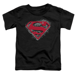 Superman Hardcore Noir Shield - Toddler T-Shirt Toddler T-Shirt Superman   