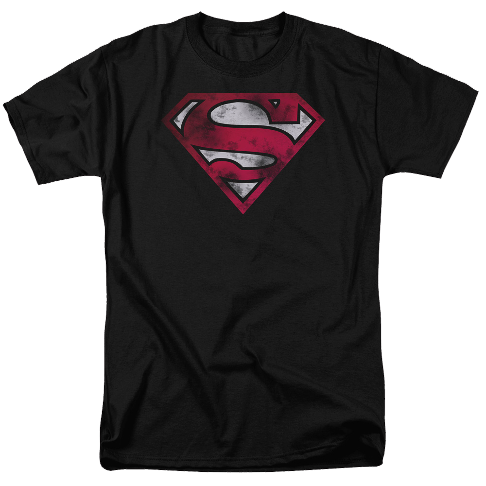 Superman War Torn Shield - Men's Regular Fit T-Shirt Men's Regular Fit T-Shirt Superman   