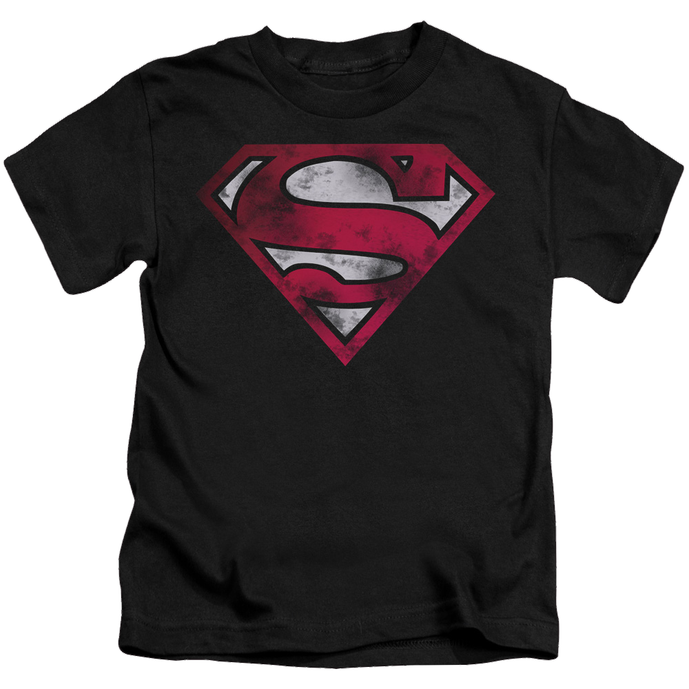 Superman War Torn Shield - Kid's T-Shirt Kid's T-Shirt (Ages 4-7) Superman   