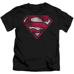 Superman War Torn Shield - Kid's T-Shirt Kid's T-Shirt (Ages 4-7) Superman   