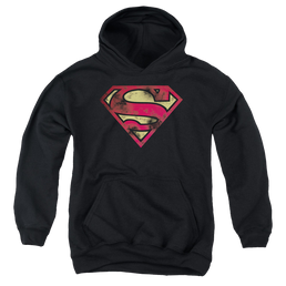 Superman War Torn Logo - Youth Hoodie Youth Hoodie (Ages 8-12) Superman   