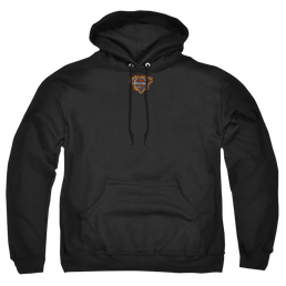 Superman Iron Fire Shield - Pullover Hoodie Pullover Hoodie Superman   
