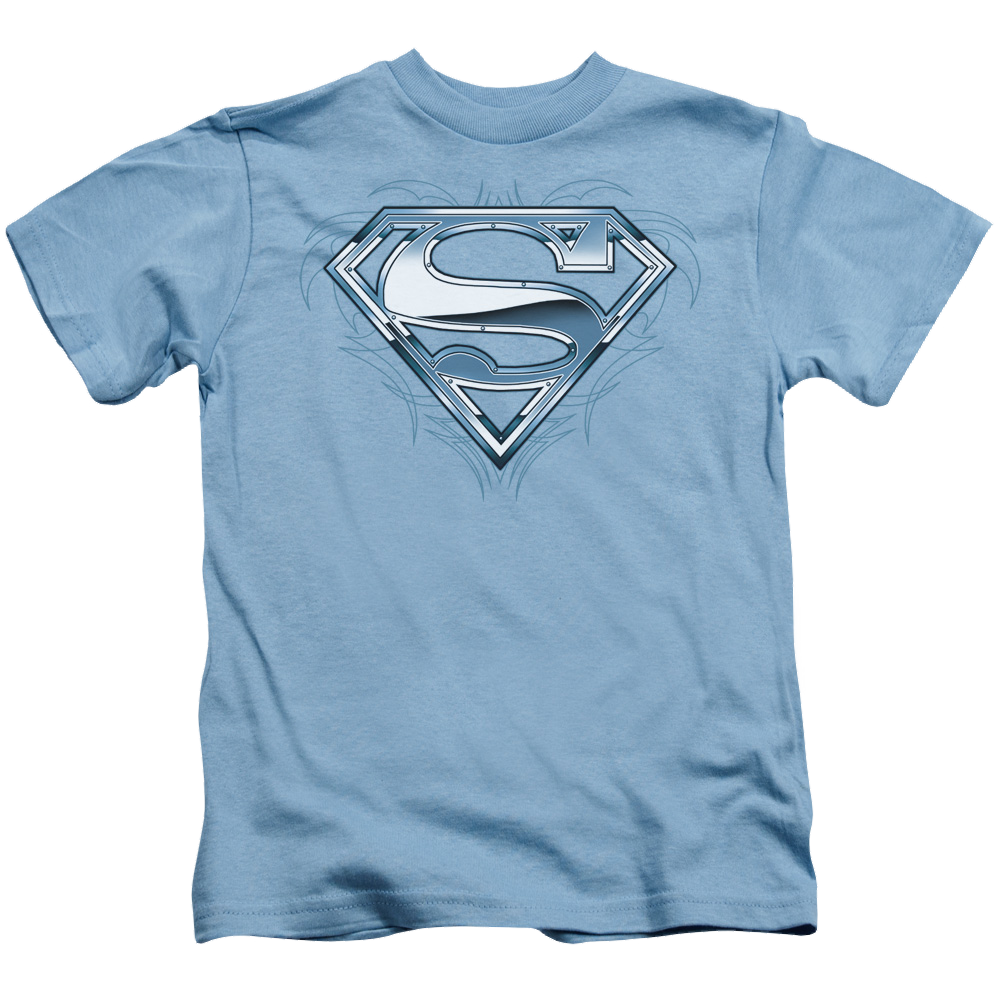 Superman Tribal Chrome Shield - Kid's T-Shirt Kid's T-Shirt (Ages 4-7) Superman   