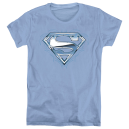 Superman Tribal Chrome Shield - Women's T-Shirt Women's T-Shirt Superman   
