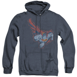 Superman Scribble & Soar - Heather Pullover Hoodie Heather Pullover Hoodie Superman   