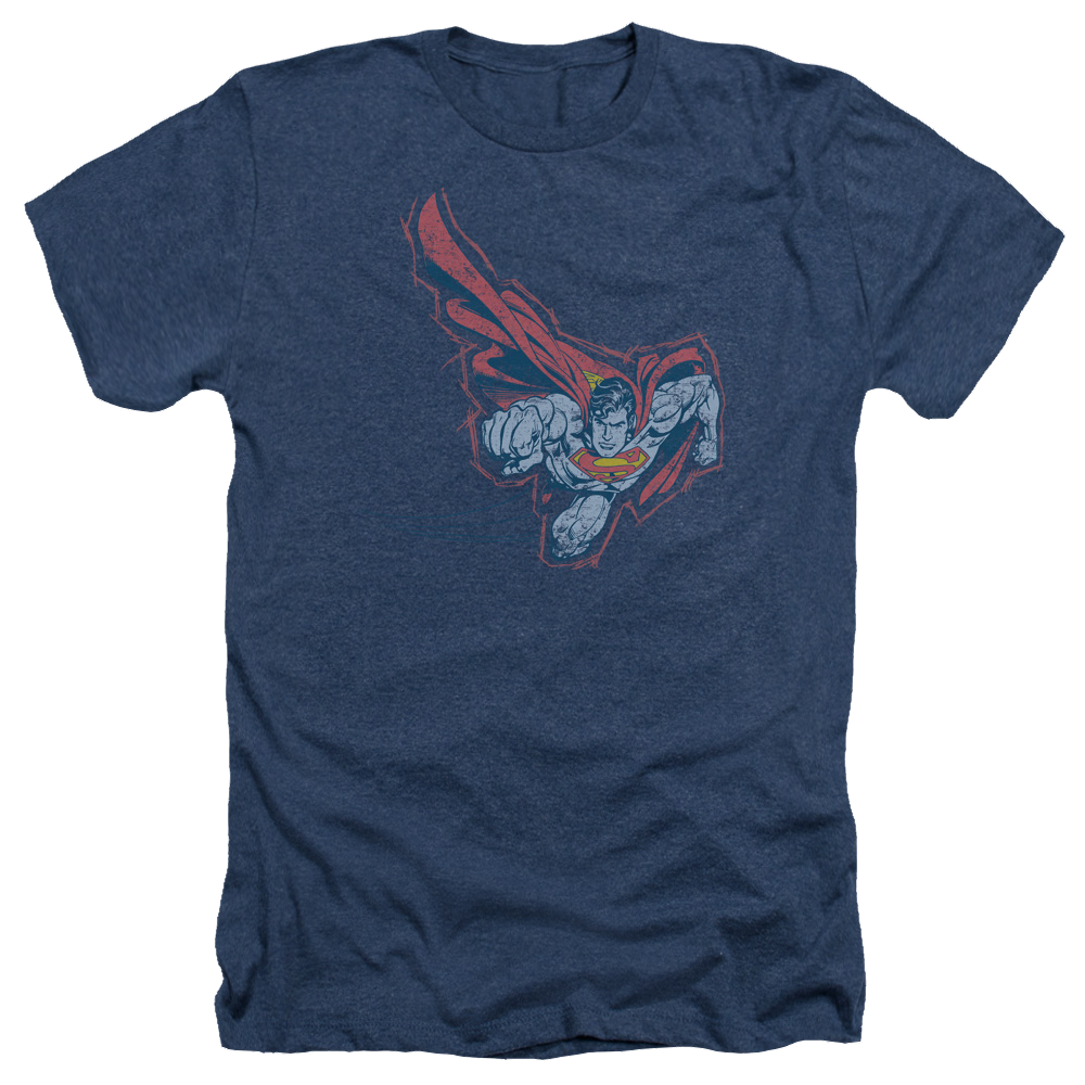 Superman Scribble & Soar - Men's Heather T-Shirt Men's Heather T-Shirt Superman   