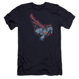 Superman Scribble & Soar - Men's Premium Slim Fit T-Shirt Men's Premium Slim Fit T-Shirt Superman   