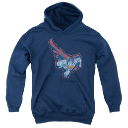 Superman Scribble & Soar - Youth Hoodie Youth Hoodie (Ages 8-12) Superman   