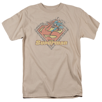 Sand men's regular fit t-shirt with Superman Est. 1939 graphic