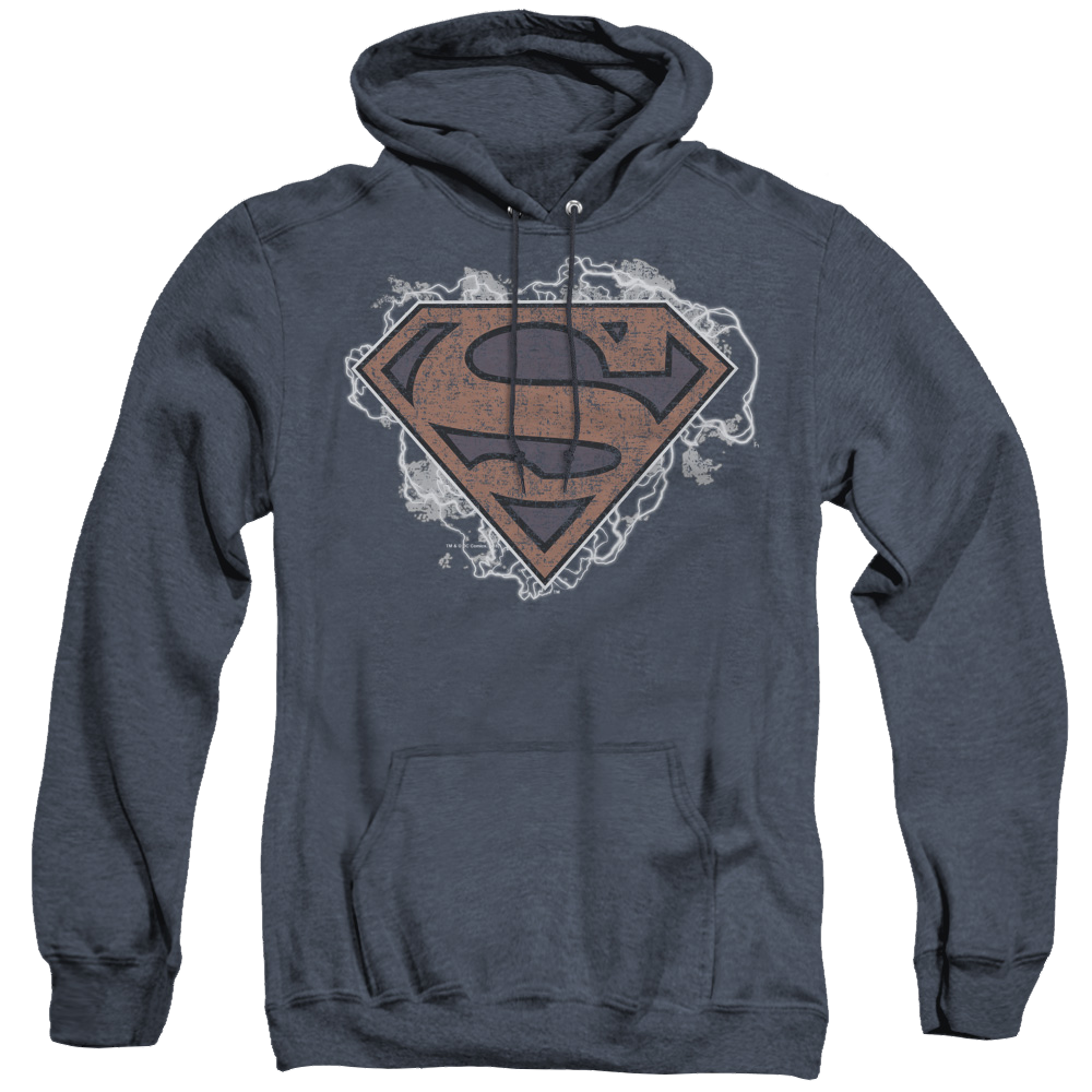 Superman Storm Cloud Supes - Heather Pullover Hoodie Heather Pullover Hoodie Superman   