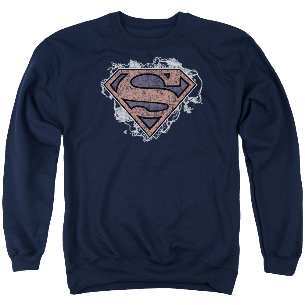 Superman Storm Cloud Supes - Men's Crewneck Sweatshirt Men's Crewneck Sweatshirt Superman   