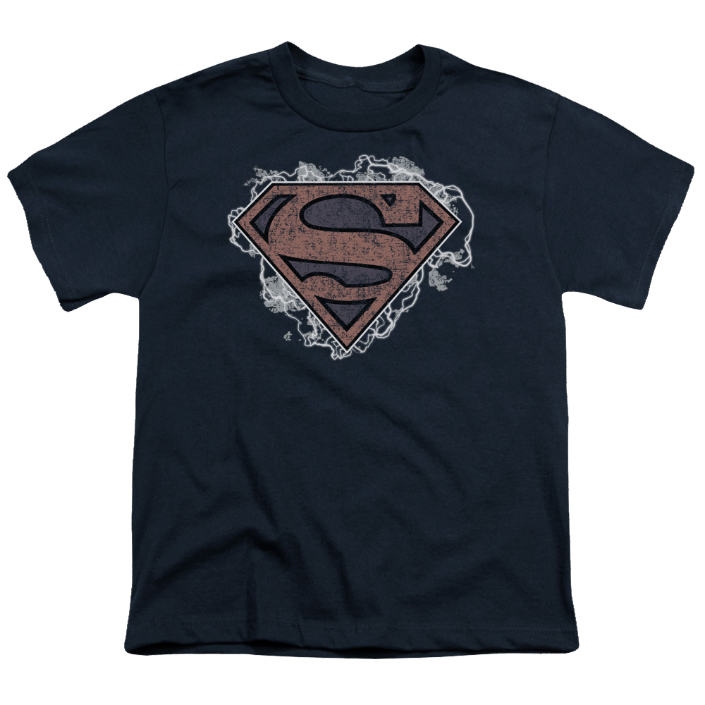 Superman Storm Cloud Supes - Youth T-Shirt Youth T-Shirt (Ages 8-12) Superman   