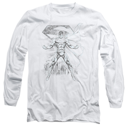 Superman Super Sketch - Men's Long Sleeve T-Shirt Men's Long Sleeve T-Shirt Superman   