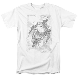 Superman Exploding Space Sketch - Men's Regular Fit T-Shirt Men's Regular Fit T-Shirt Superman   