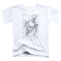 Superman Exploding Space Sketch - Kid's T-Shirt Kid's T-Shirt (Ages 4-7) Superman   