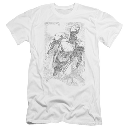 Superman Exploding Space Sketch - Men's Premium Slim Fit T-Shirt Men's Premium Slim Fit T-Shirt Superman   