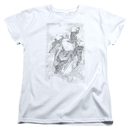 Superman Exploding Space Sketch - Women's T-Shirt Women's T-Shirt Superman   