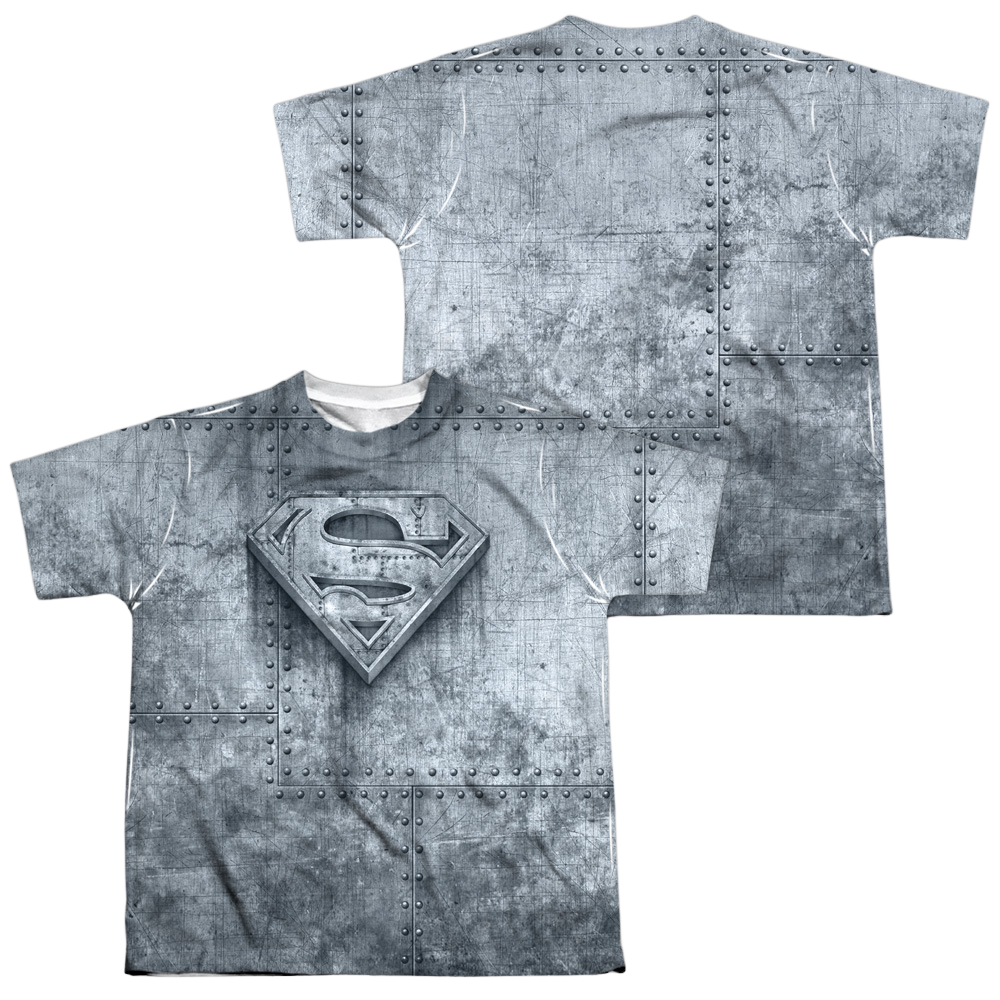 Superman Made Of Steel - Youth All-Over Print T-Shirt Youth All-Over Print T-Shirt (Ages 8-12) Superman   