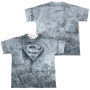 Superman Made Of Steel youth all-over print t-shirt for ages 8 to 12