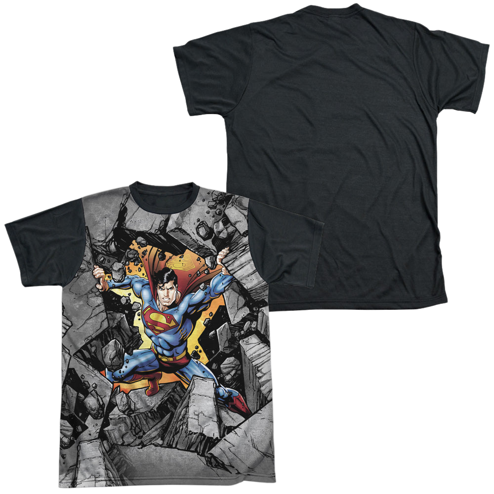 Superman Break On Through - Men's Black Back T-Shirt Men's Black Back T-Shirt Superman   