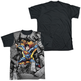 Superman Break On Through - Men's Black Back T-Shirt Men's Black Back T-Shirt Superman   