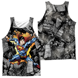 Superman Break On Through - Men's All Over Print Tank Top Men's All Over Print Tank Superman   