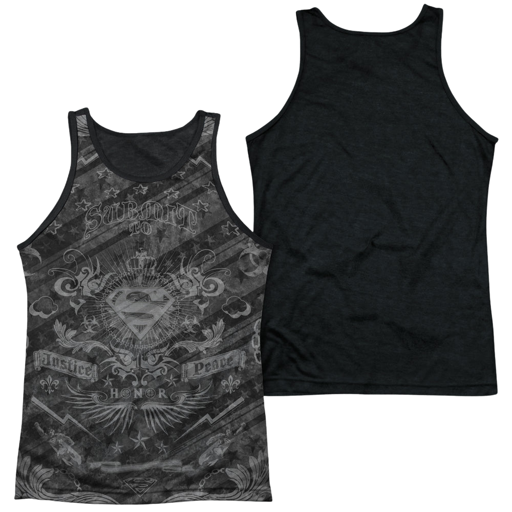 Superman Submit - Men's Black Back Tank Top Men's Black Back Tank Superman   