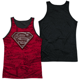 Superman Super Powers - Men's Black Back Tank Top Men's Black Back Tank Superman   