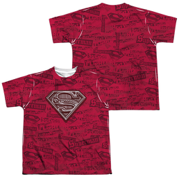 Superman Super Powers - Youth All-Over Print T-Shirt Youth All-Over Print T-Shirt (Ages 8-12) Superman   