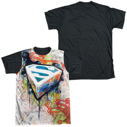 Superman Urban Shields - Men's Black Back T-Shirt Men's Black Back T-Shirt Superman   