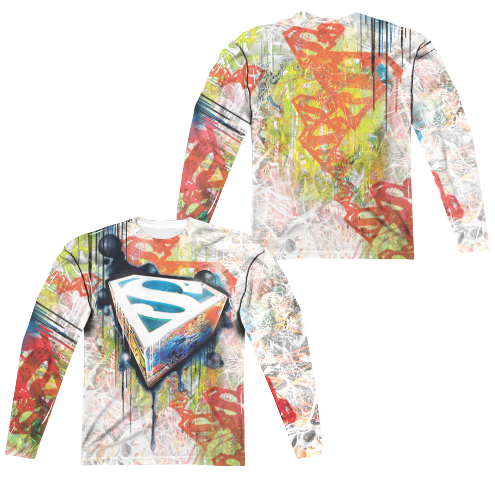 Superman Urban Shields - Men's All-Over Print Long Sleeve Men's All-Over Print Long Sleeve Superman   