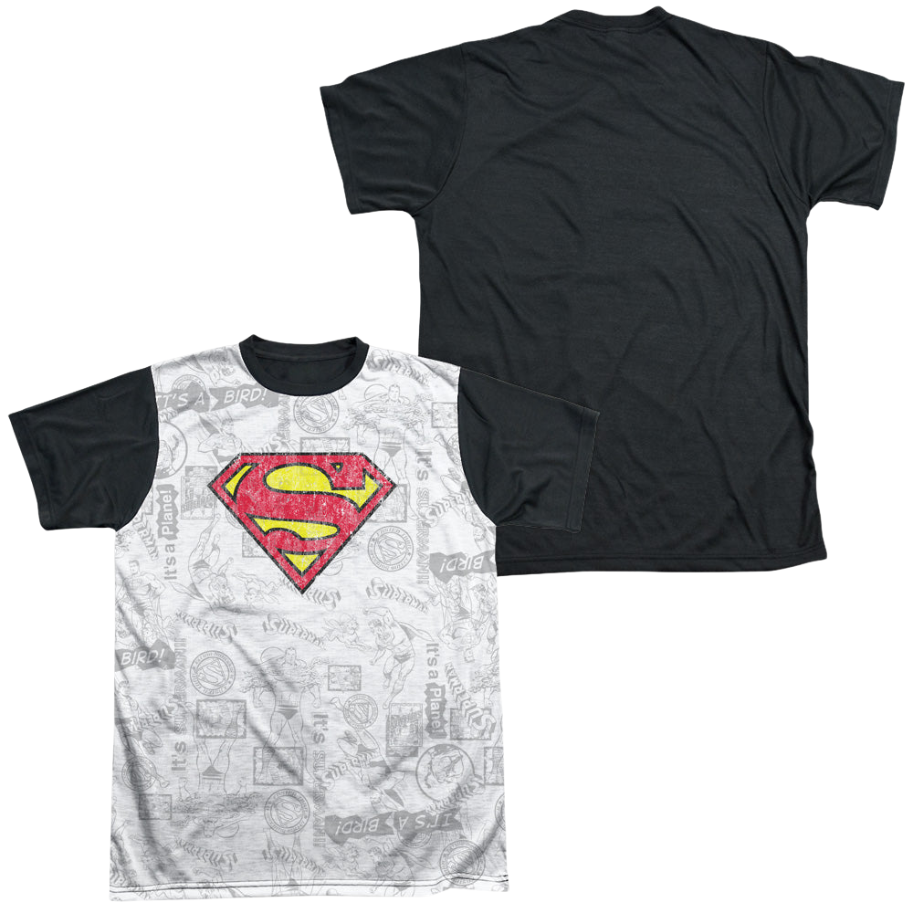 Superman Classic Repeat - Men's Black Back T-Shirt Men's Black Back T-Shirt Superman   