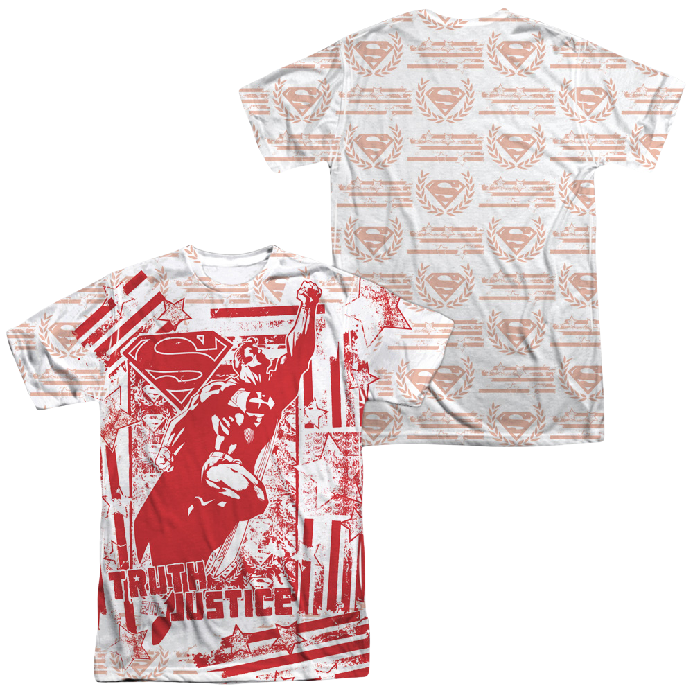 Superman Truth And Justice All Over - Men's All-Over Print T-Shirt Men's All-Over Print T-Shirt Superman   